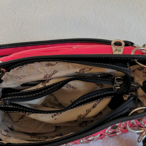 Studded leather purse with a matching wallet - Picture 10 of 12